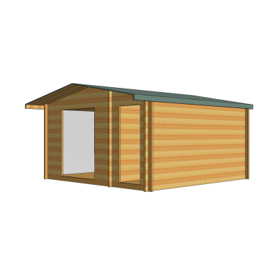 Bourne Log Cabin 14ft G x 14ft