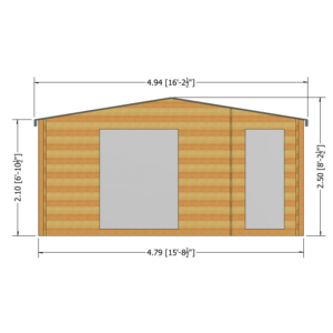 Bourne Log Cabin 16G x 12ft