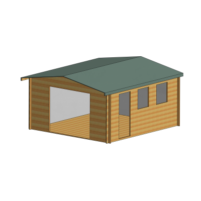 Bradenham Log Cabin 14 x 15ft