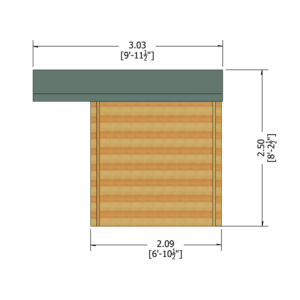 Crinan Log Cabin 7ft x 7ft