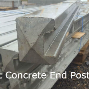 9ft Concrete End Post