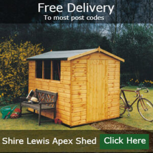 Lewis Garden Shed 6 x 4 Free Delivery