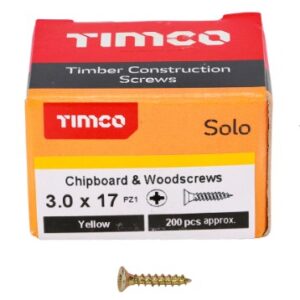 Solo Chipboard & Woodscrews 3.0 x 17