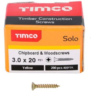 Solo Chipboard & Woodscrews 3.0 x 20