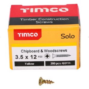 Solo Chipboard & Woodscrews 3.5 x 12